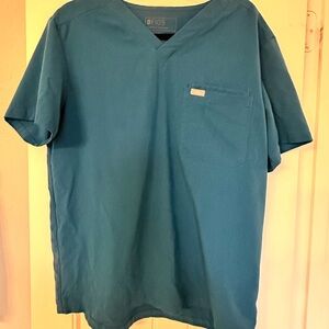Figs Men's Alps Blue Scrub Top